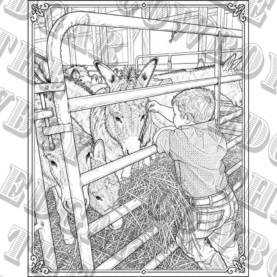 French Fry Picks Edgar coloring page - digital download