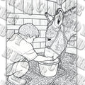 Earning Trust    Coloring page - digital download - 8.5x11 PDF file